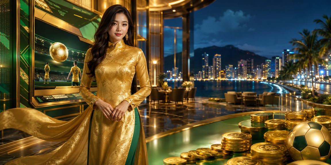 Cảnh thành phố Nha Trang về đêm gợi lên không khí cá cược thể thao sôi động